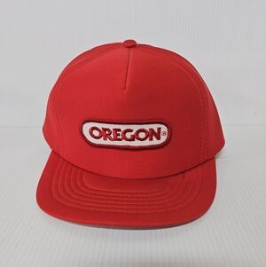 Red Oregon Logo Cap Vintage Cap0009